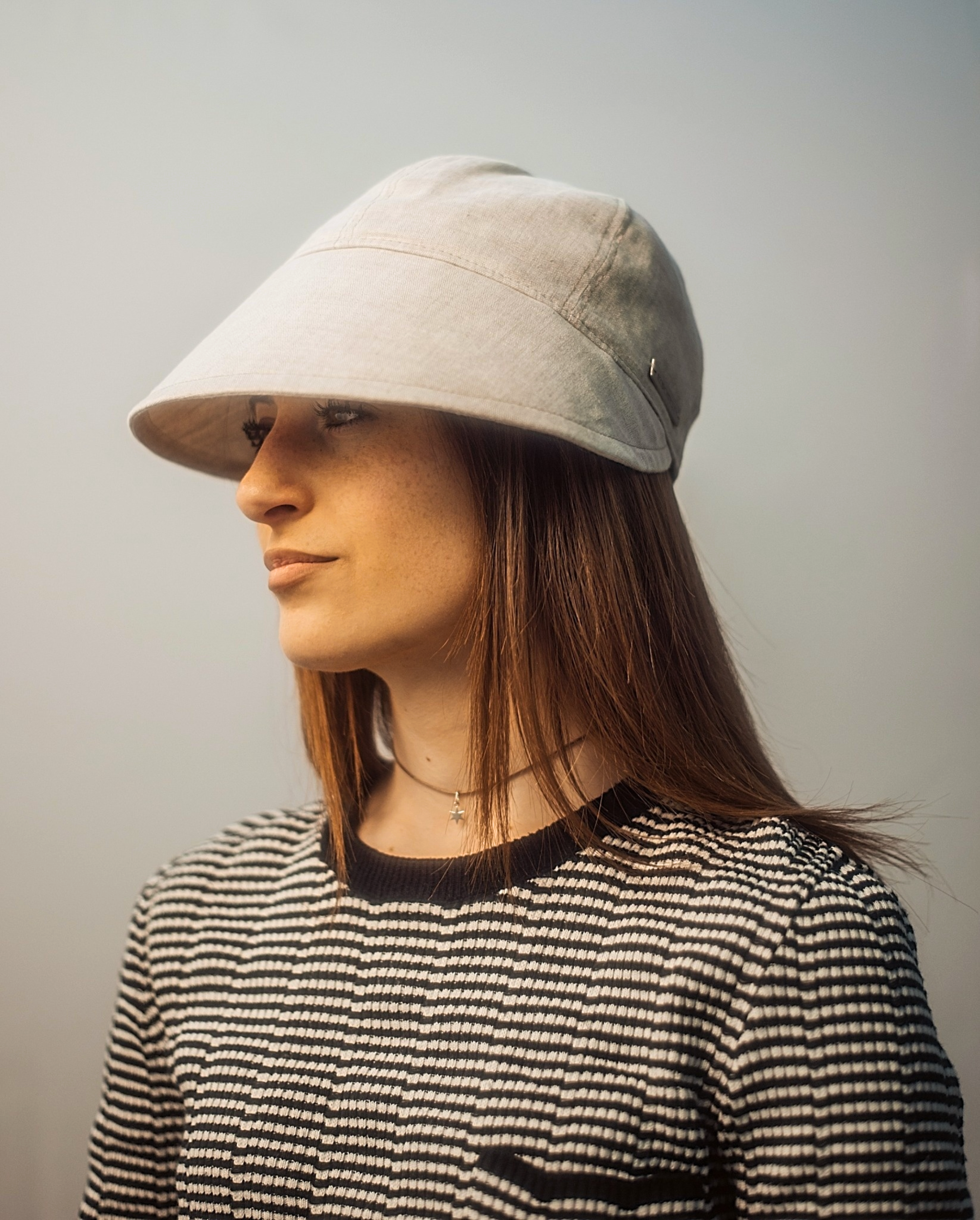 Holly - baseball lino con tesa molto ampia