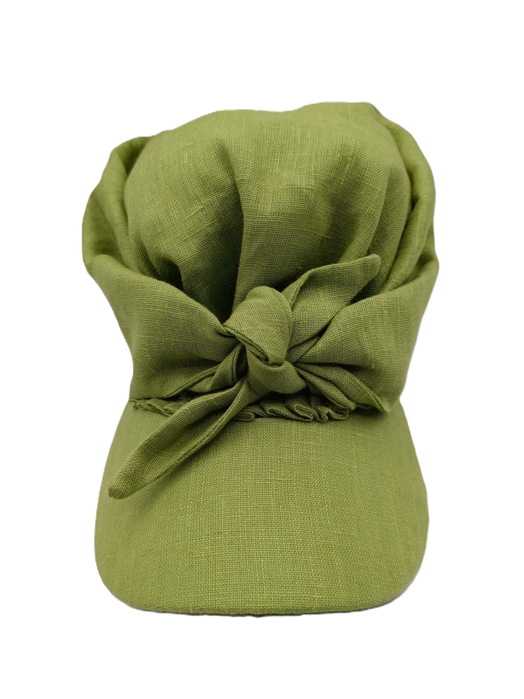 Samy - baseball di lino con nodo, variante lime