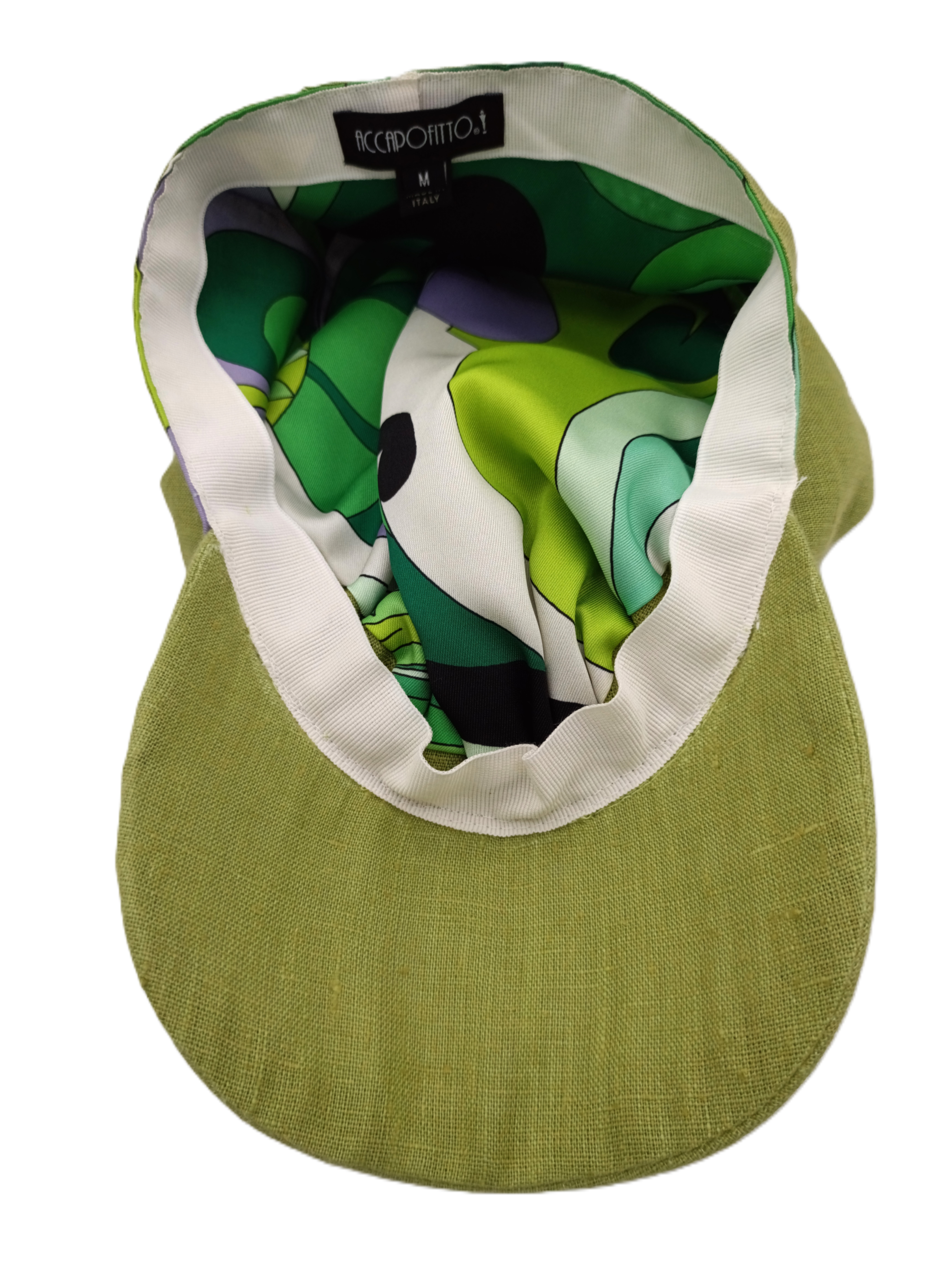 Samy - baseball di lino con nodo, variante lime