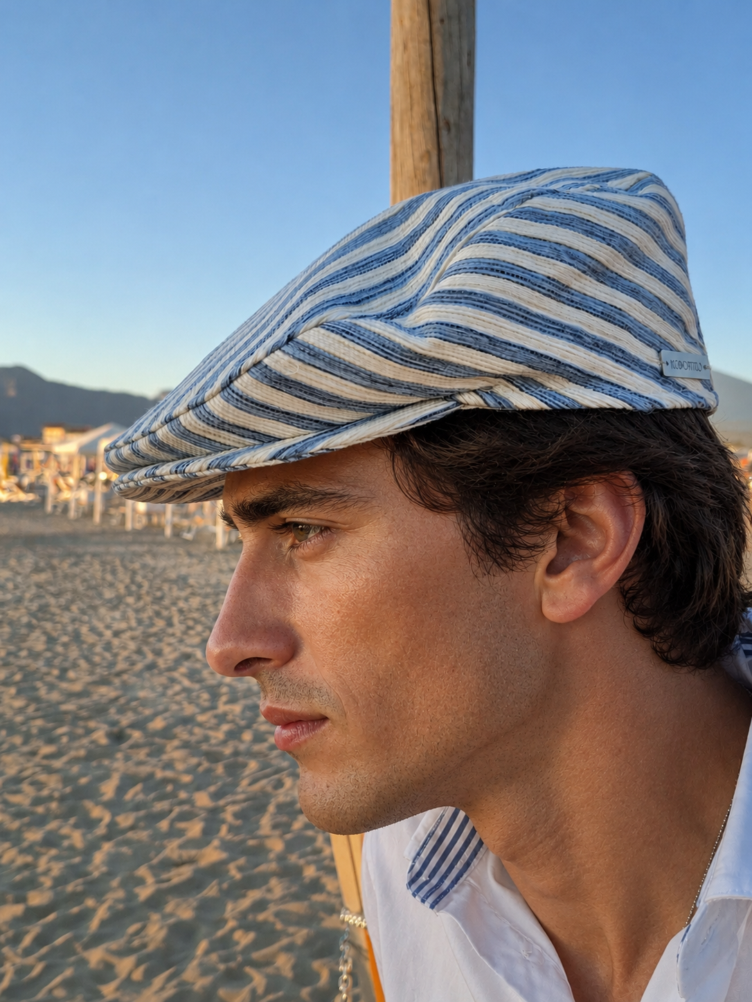 Jimmy - coppola in canvas di cotone a righe