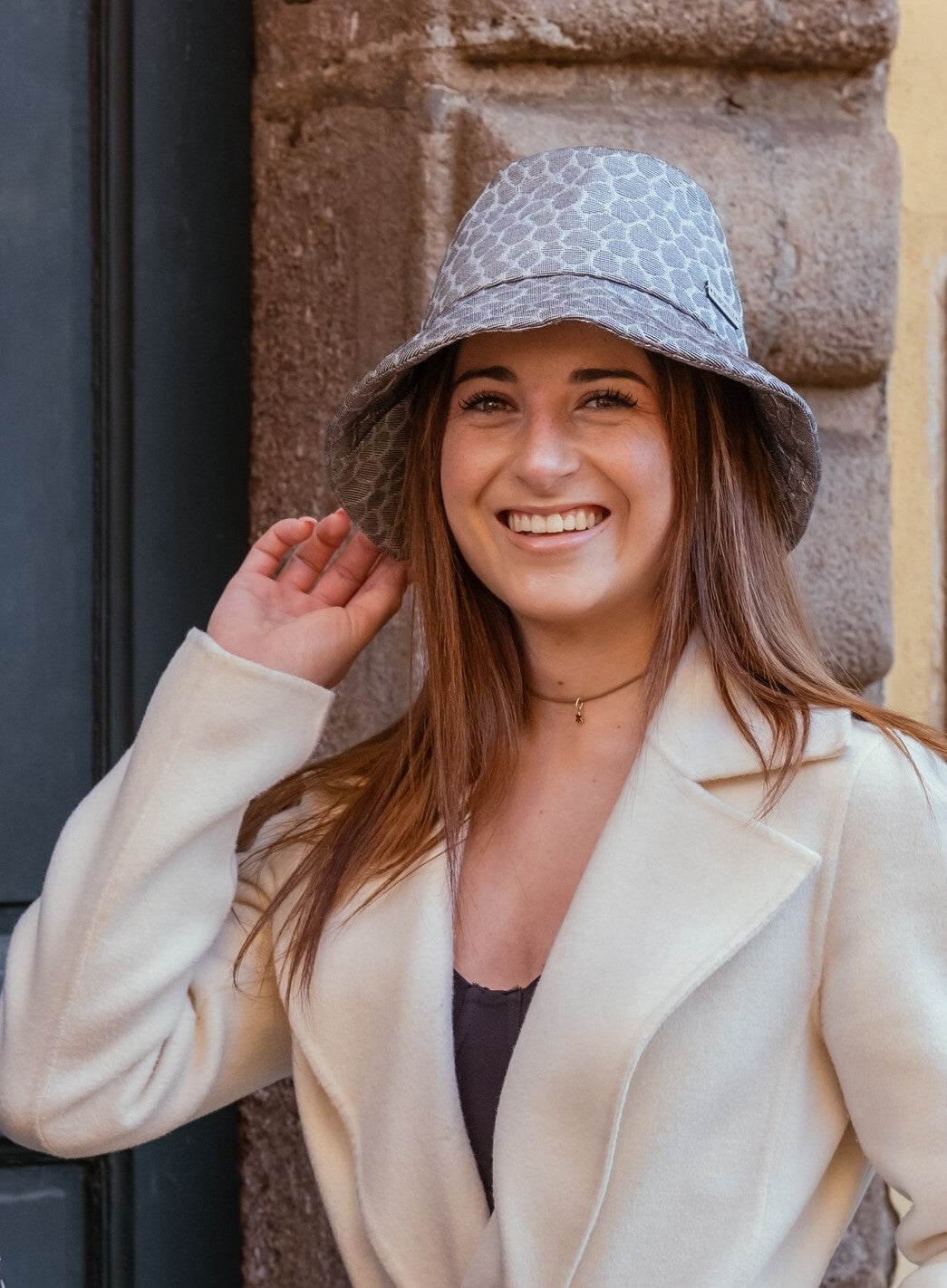 Egle - bucket hat variante Stone