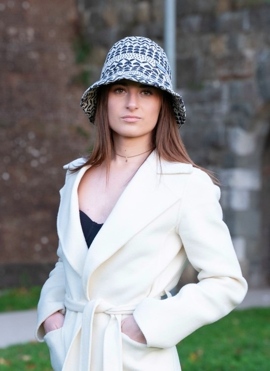 Egle - buchet hat variante Geometrico Blu