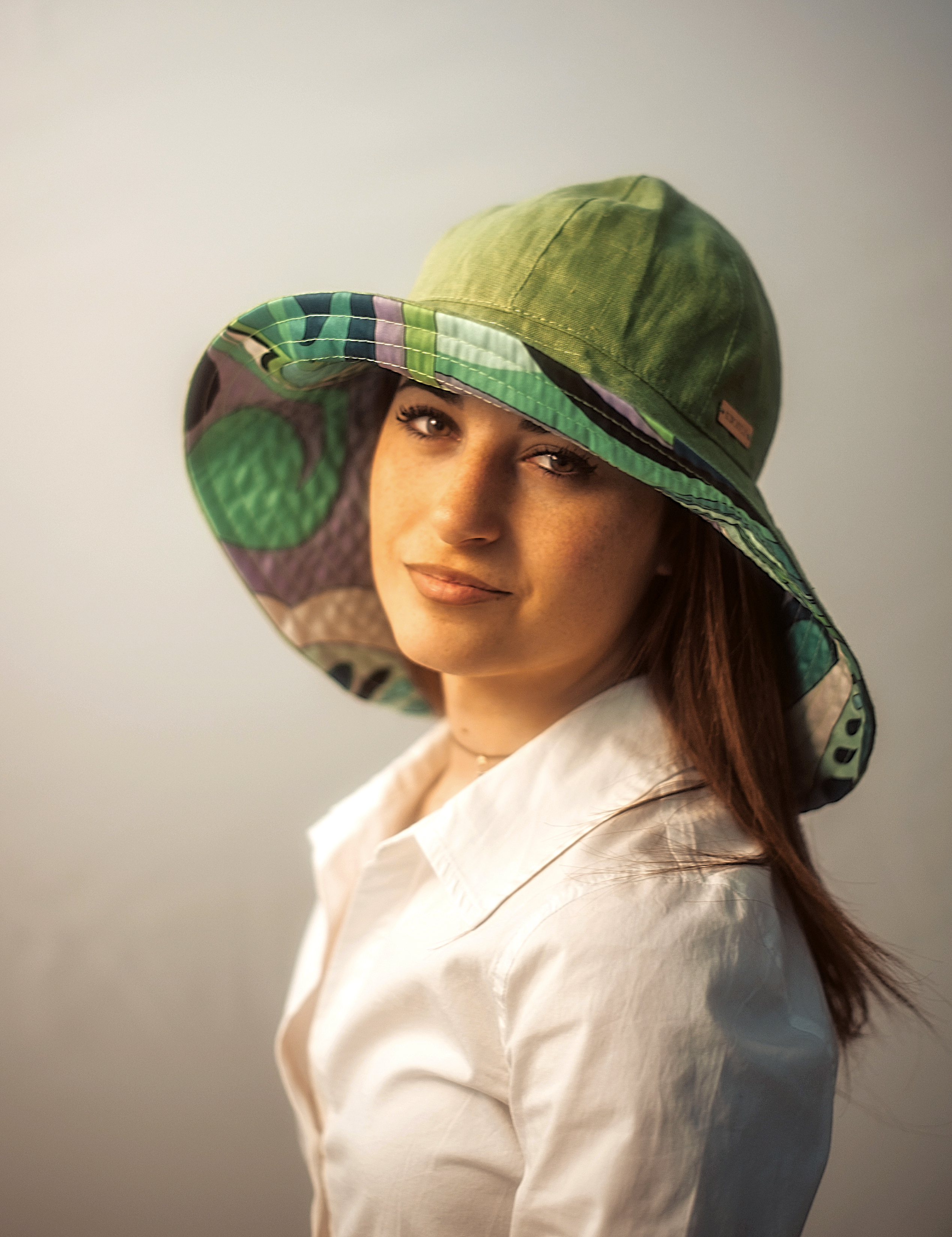 Nuala - cloche lino variante lime