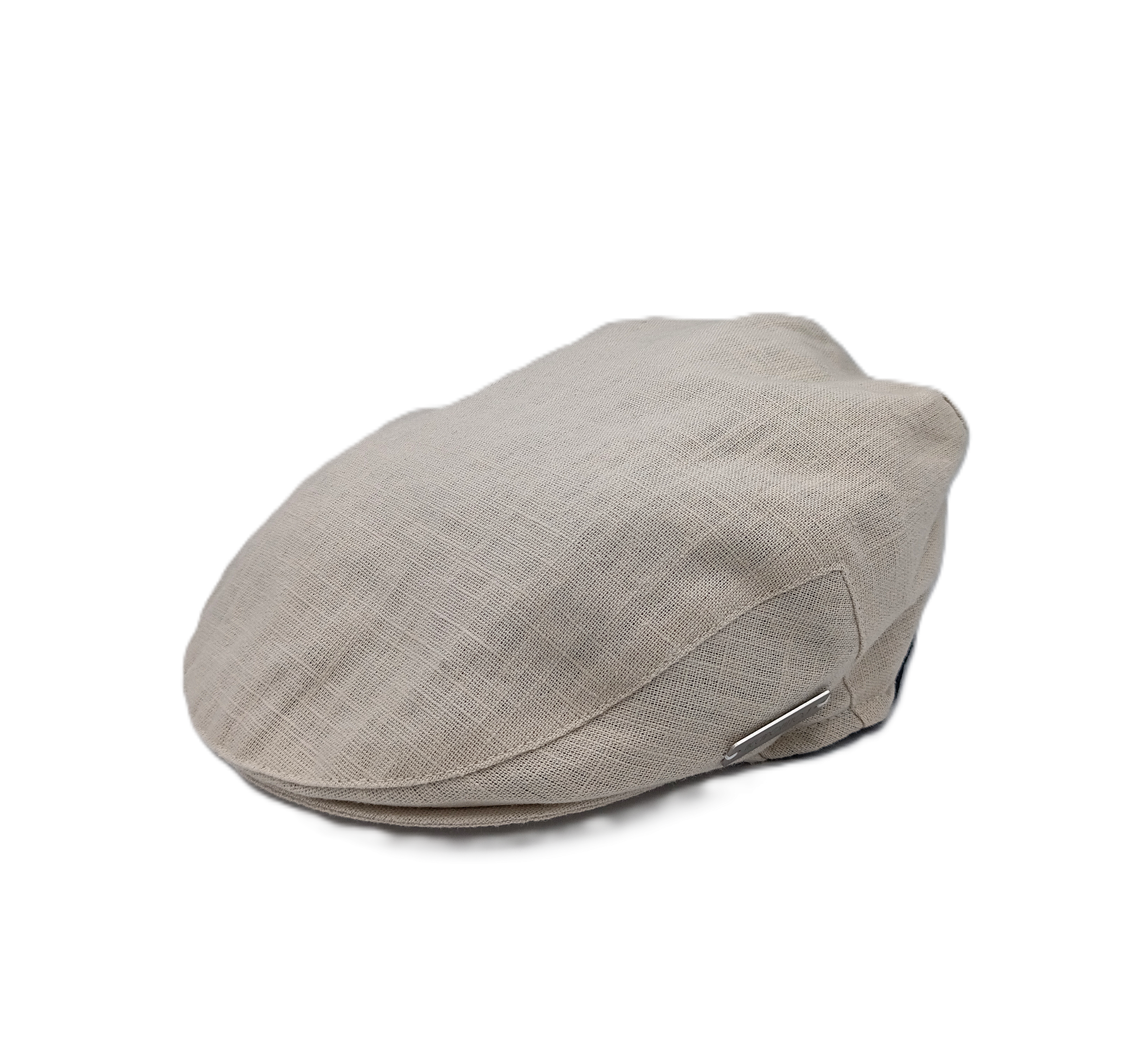 Coppola unisex in puro lino color sabbia del brand Acapofitto