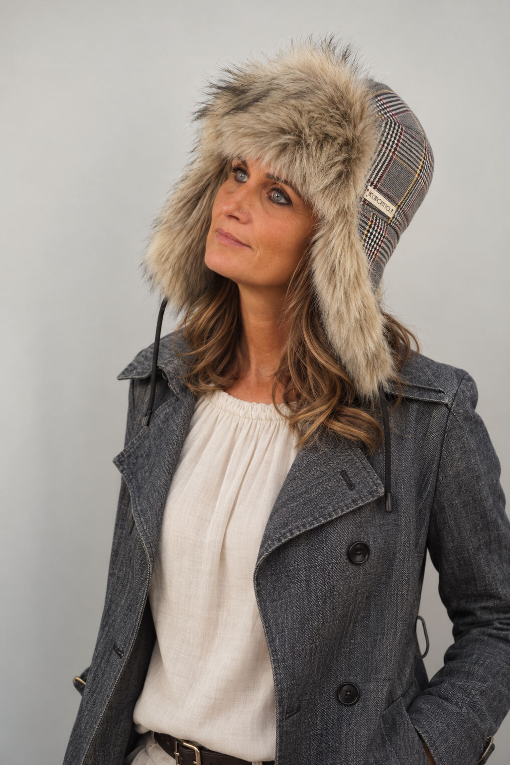 Mika - cappello aviatore con pelliccia