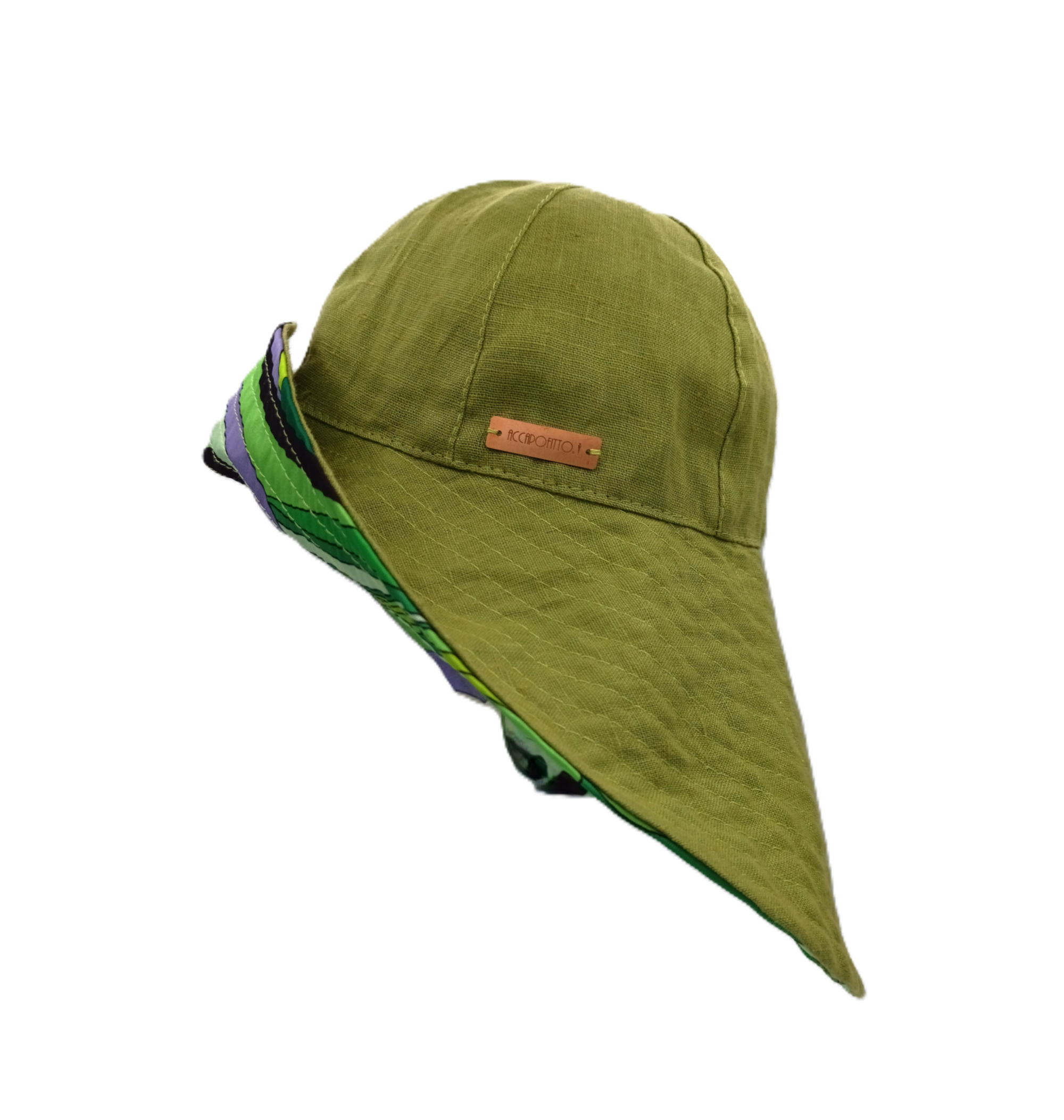 Nuala - cloche lino variante lime