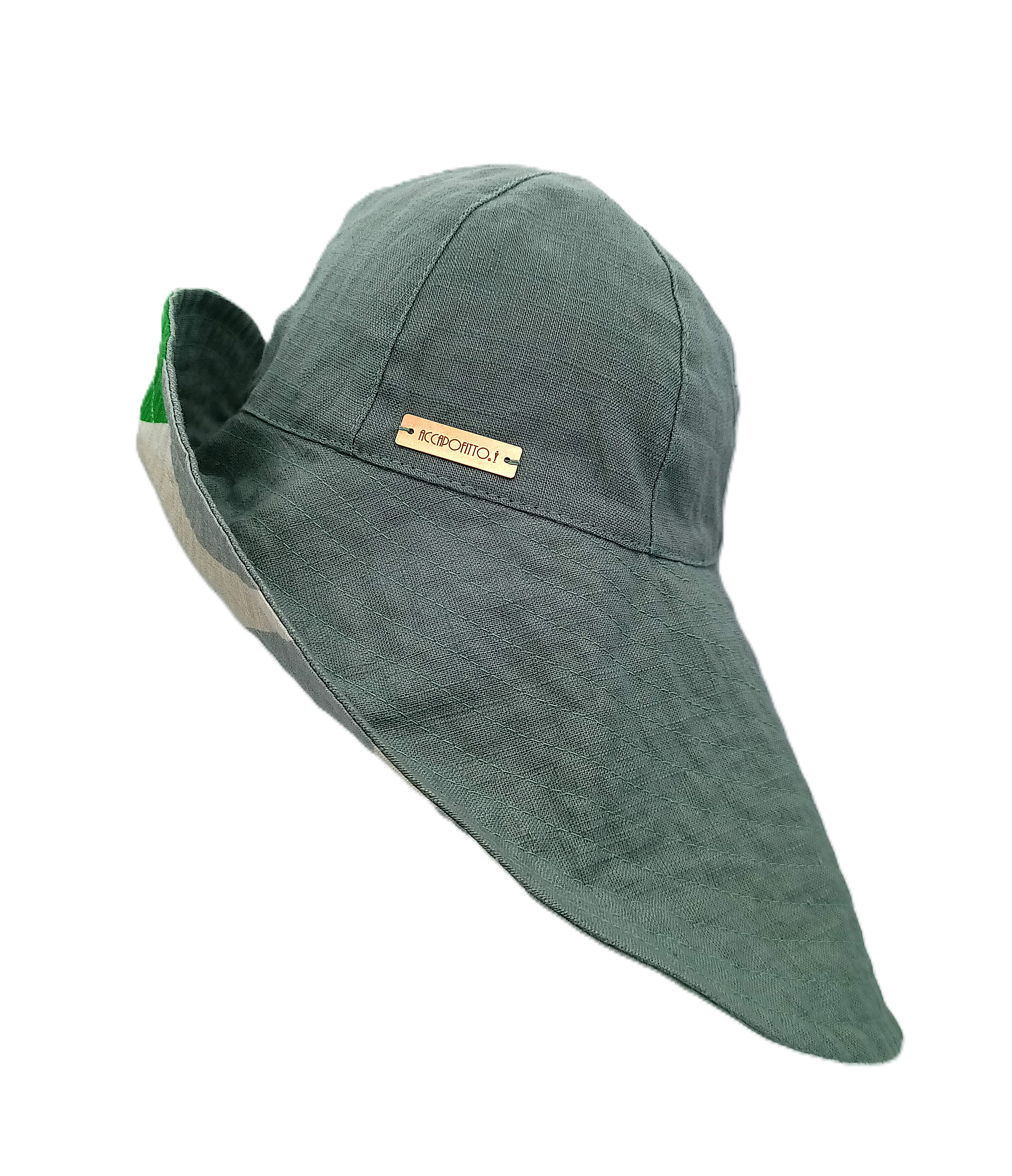 Nuala - cloche lino variante salvia