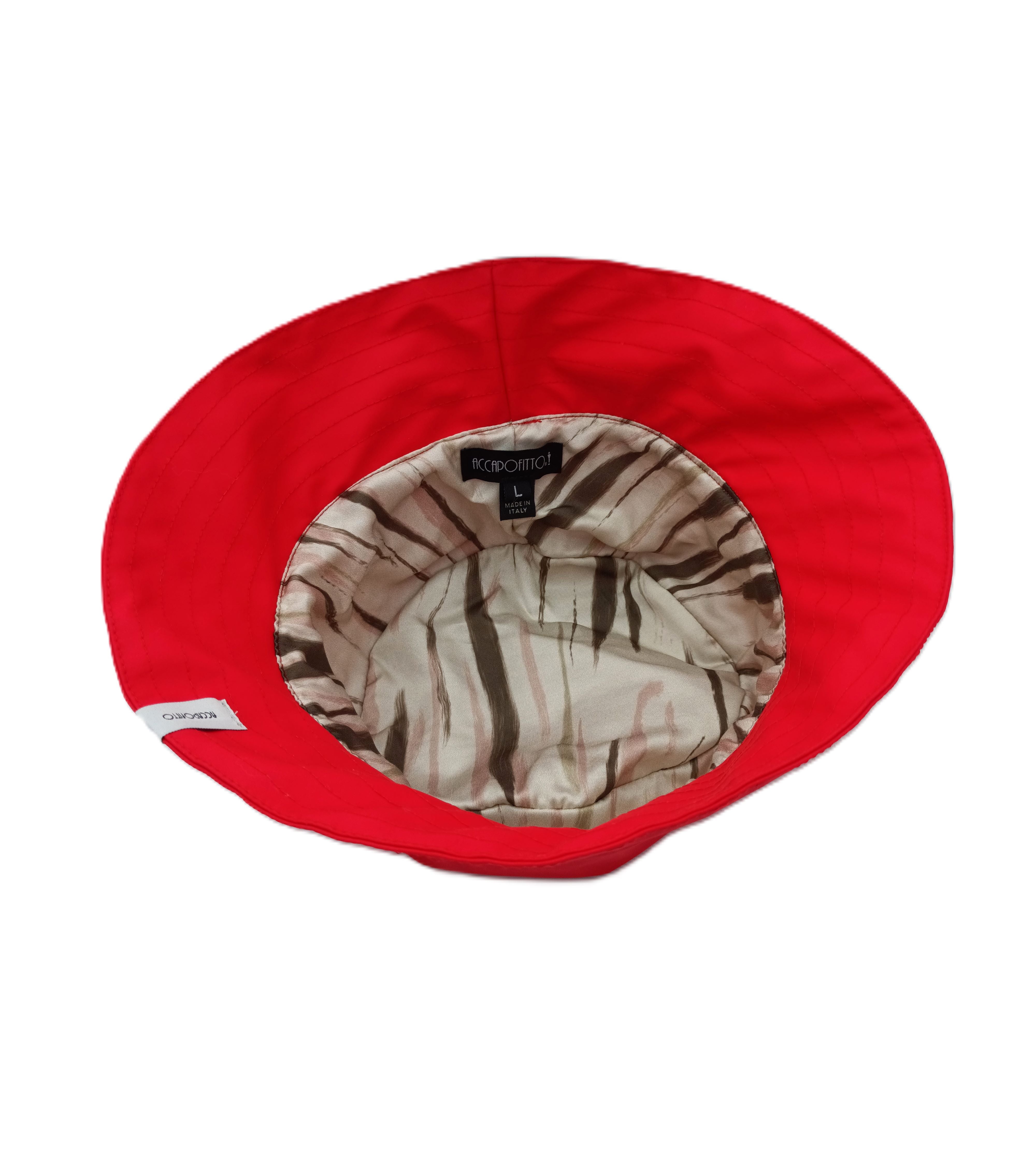 Robi - bucket hat impermeabile rosso