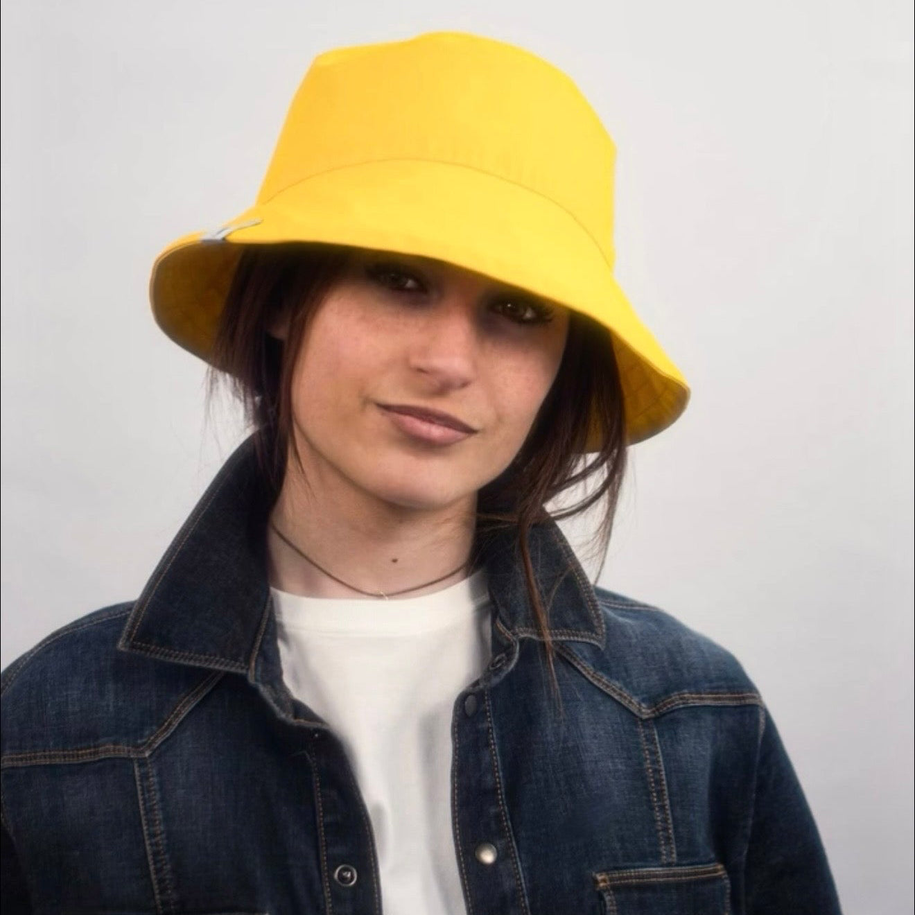 Robi - bucket hat impermeabile giallo
