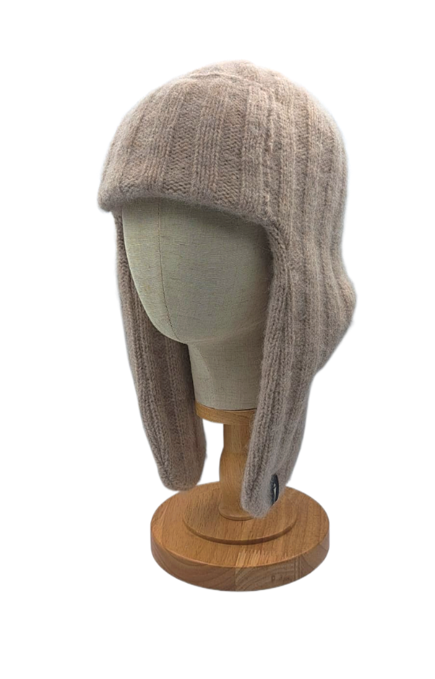 Colbacco di alpaca del brand Accapofitto, color Light Grey