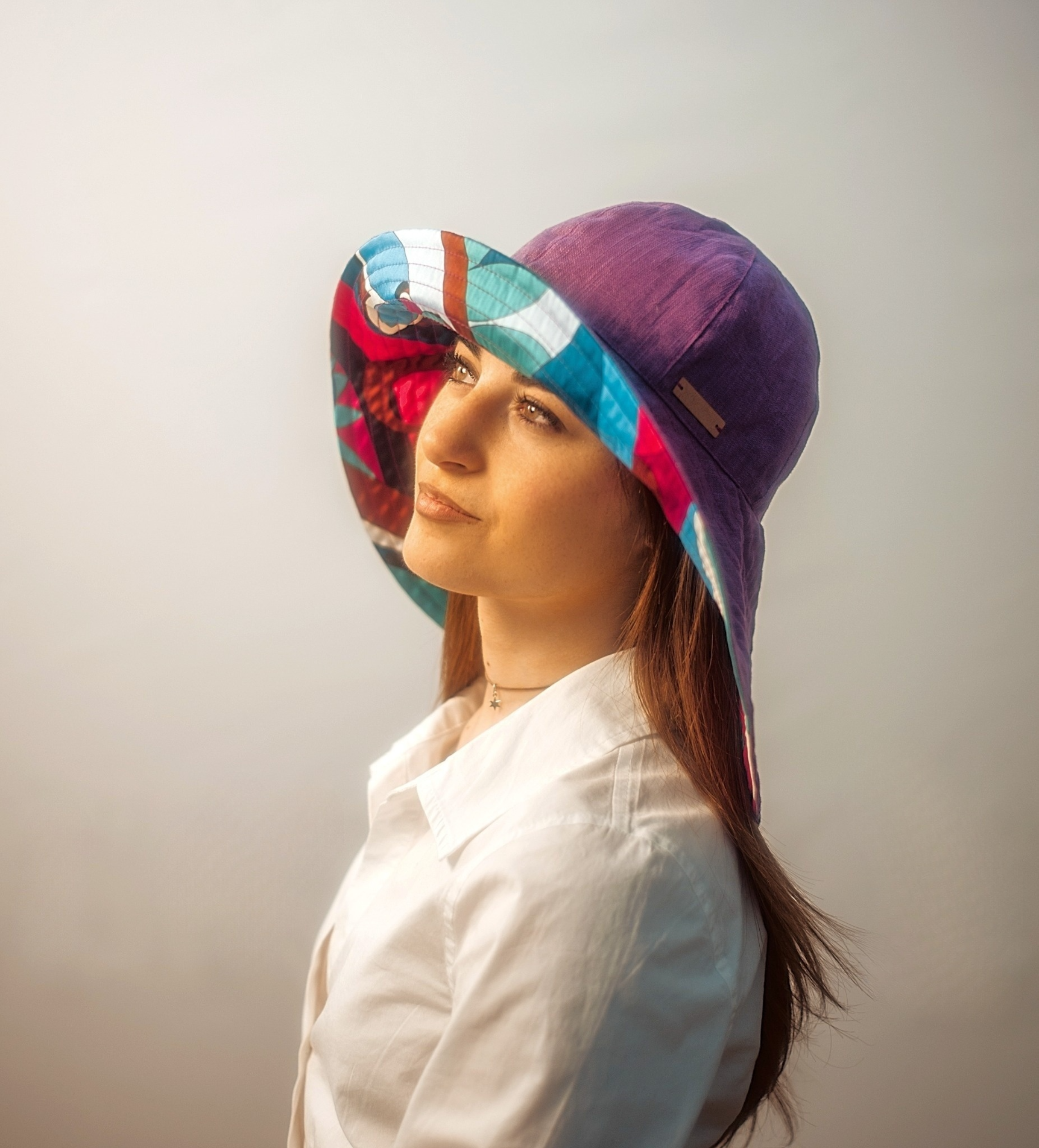 Nuala - cloche lino variante violet