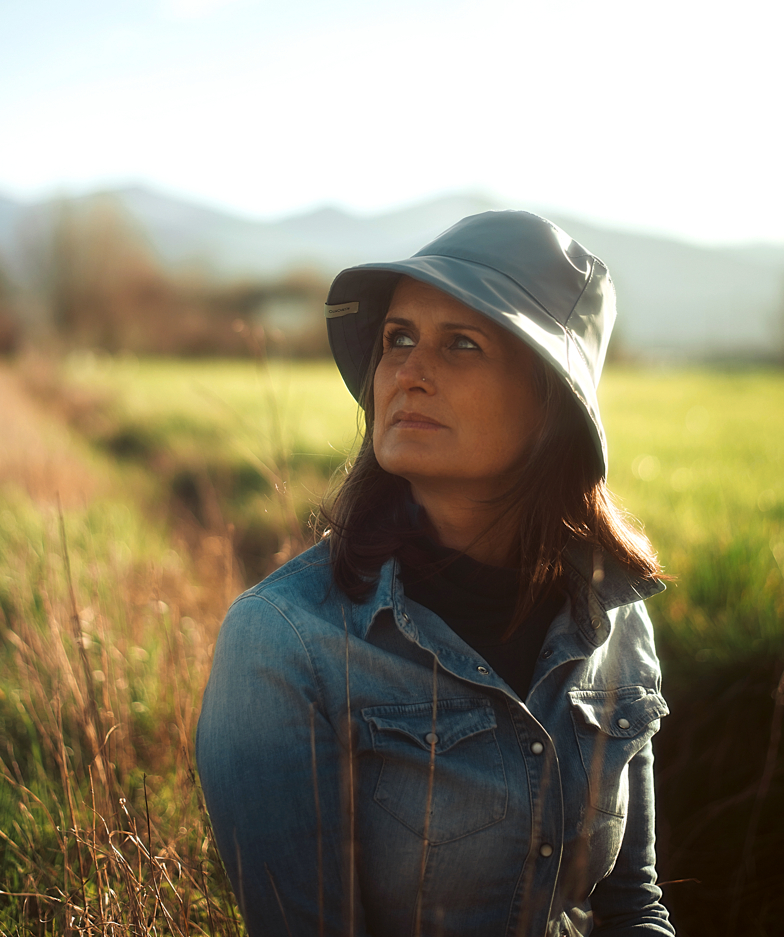 Robi - bucket hat impermeabile Blue Heaven