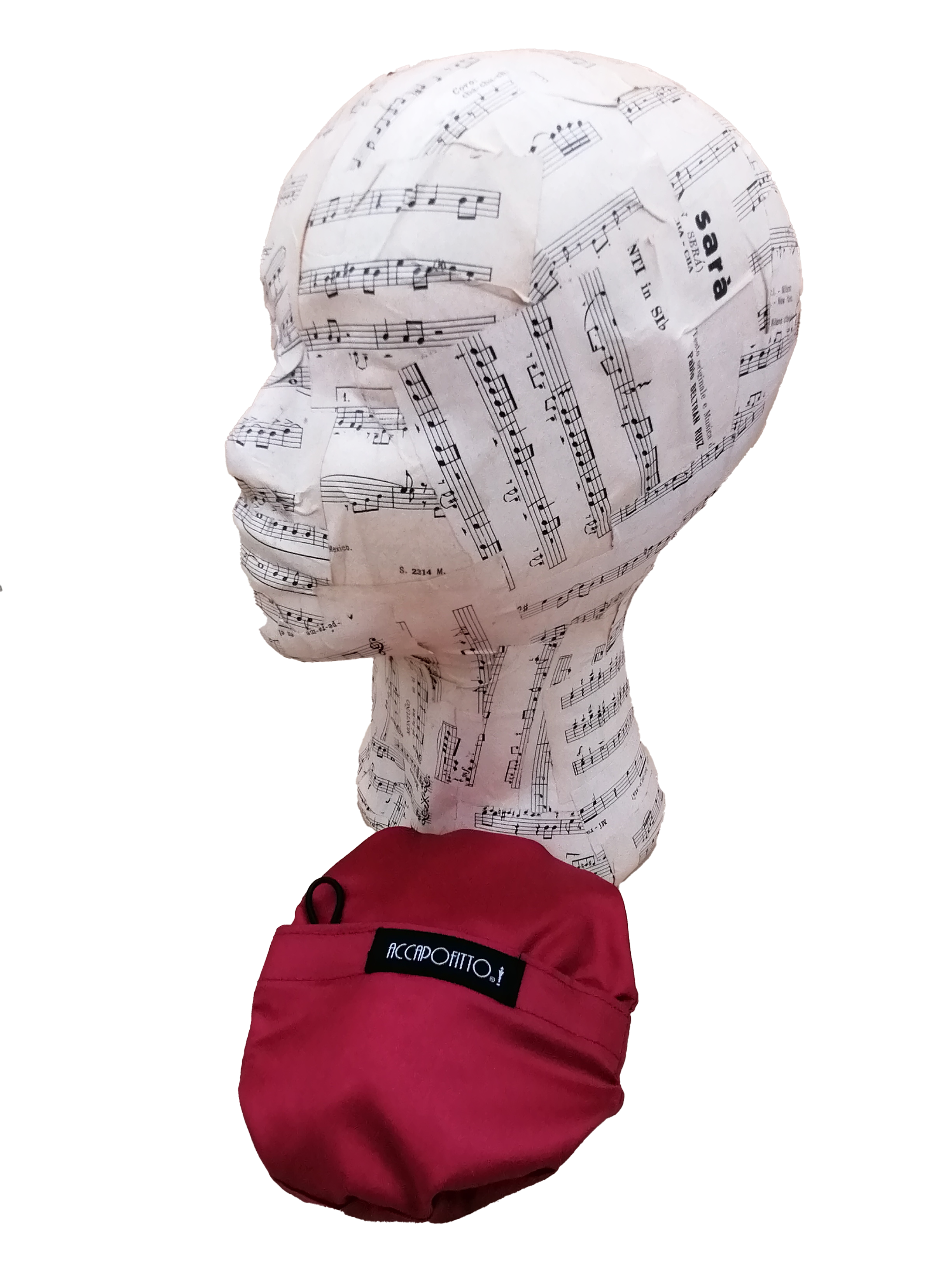 cappello alla pescatora donna, bucket hat, rosso ciliegia, impermeabile e ripiegabile, ripiegato