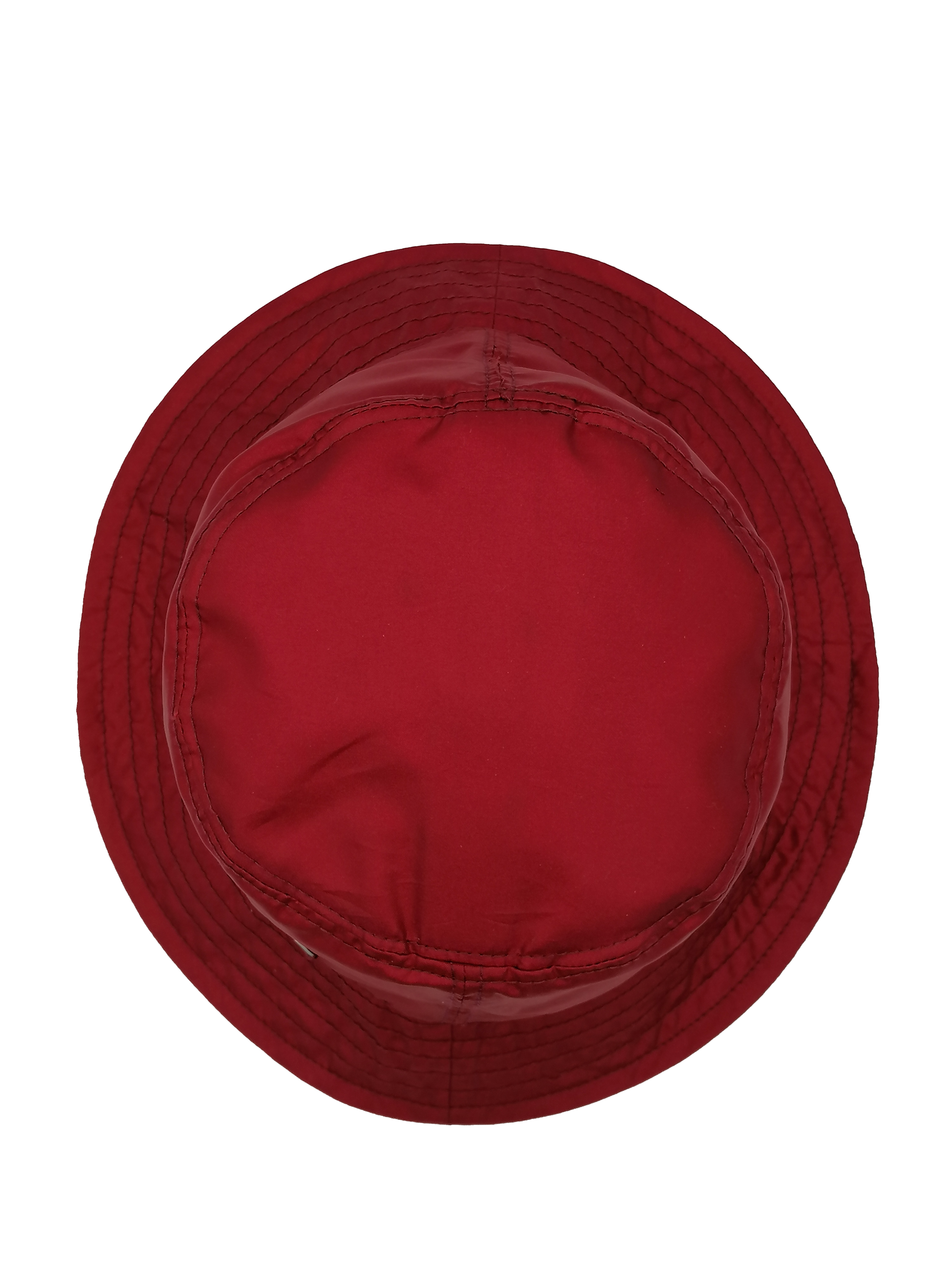cappello alla pescatora donna, bucket hat, rosso ciliegia, impermeabile e ripiegabile, sopra